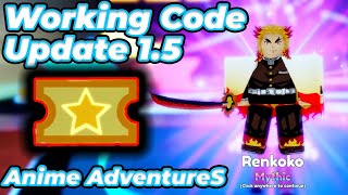 [Update 1.5.0] Anime Adventures  New Code for Raid Added!! redeem your lot  of gems ! 