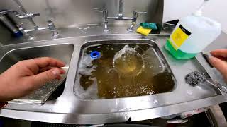 Today I'ave been mostly washing dishes! POV kitchen porter action