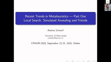 CPAIOR 2020 Master Class: Metaheuristics