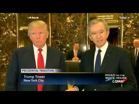 Trump;&quot;Lots of Jobs&quot; Louis Vuitton Moët Hennessy Chair - YouTube
