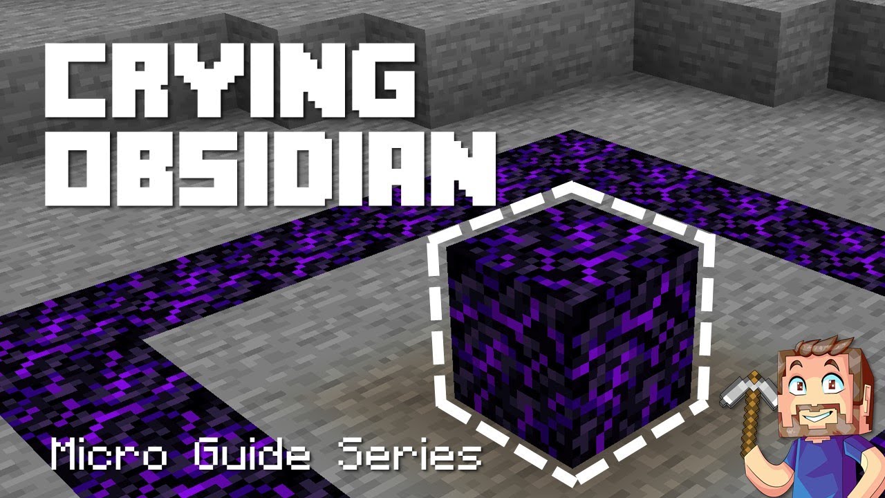 How To Get Crying Obsidian In Minecraft