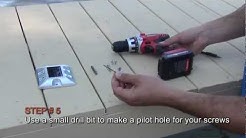 Solar Deck Liight Installation Video