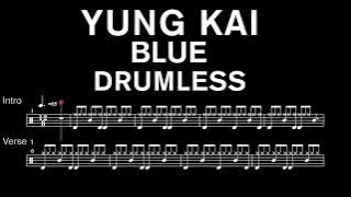 Yung Kai - Blue - Drumless (with scrolling drum score)