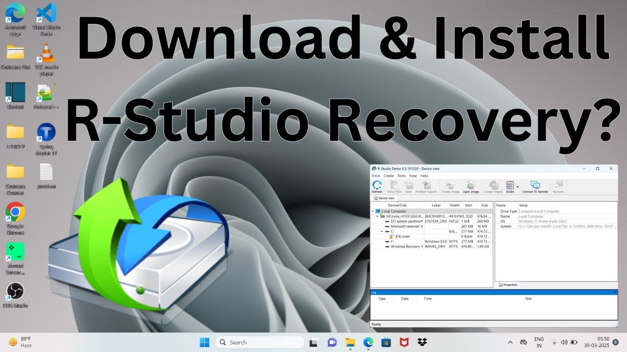 How to Download & Install R Studio Recovery on Windows 11? - YouTube