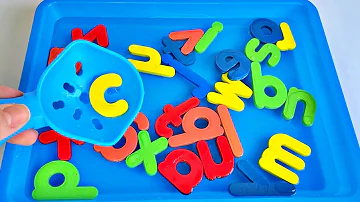 Learn Letters and ABC with Alphabet Soup Toy Educational Video | ABC SONG | Toddler Learning Videos