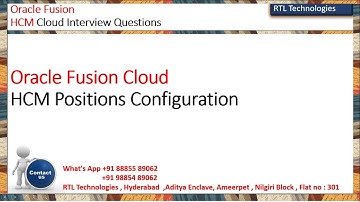 Fusion HCM | Position Configuration | Transaction Console  | Position Types | Interview Questions