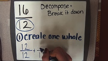 Converting Fractions Greater Than 1 to Mixed Numbers