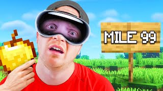 I Walked 100 Miles In Minecraft!