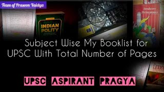 UPSC की तैयारी हेतु कौन-कौन सी किताबें लें,कुल कितने पृष्ठ? Books for UPSC prepara. how many pages?