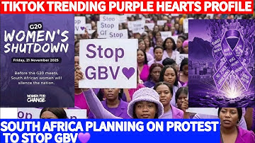 💜PURPLE HEARTS TREND🔥SOUTH AFRICANS PAINTS THEIR COUNTRY PURPLE AHEAD OF 21ST NOV CAMPAIGN 