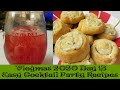 Vlogmas 2020 Day 13:  Easy Cocktail Party Recipes - Rosemary Pinwheels, Vodka Punch and Cherry Shots