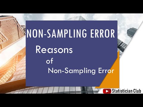 Non sampling Error