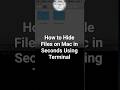 Hide Folders on Mac in Seconds