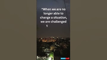 When we are no longer able to change a situation #shorts #motivation #quotes #lifelessons #life