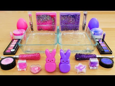 pink-vs-purple---mixing-makeup-eyeshadow-into-slime!-special-series-62-satisfying-slime-video