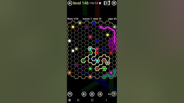 How To Solve Flow Free Hexes Tangle Pack Level 146 14x14 Hrd Board Walk Through Solution Walkthrough