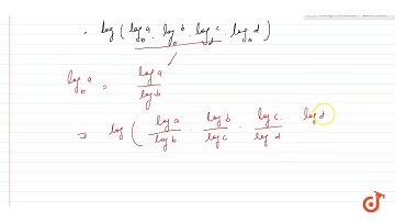 . The value of `log (log_b a. log_c b.log_d c .log_a d)is`