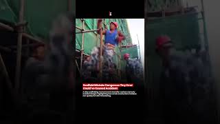🚨 Scaffold Mistake Dangerous 😳 Tiny Error Could’ve Caused Accident 🚨