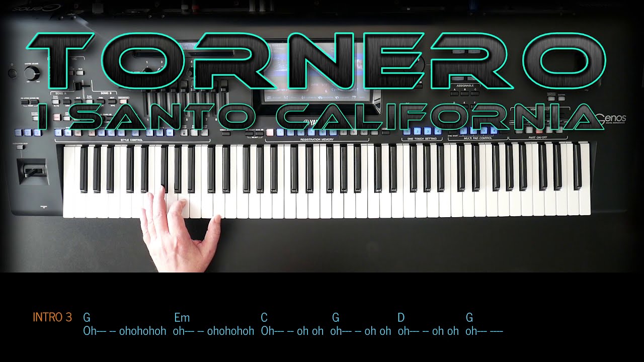Tornero - I santo California, Cover, eingespielt mit titelbezogenem Style auf Yamaha Genos.