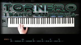 Video thumbnail of "Tornero - I santo California, Cover, eingespielt mit titelbezogenem Style auf Yamaha Genos."