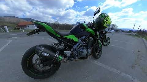 Z900 -SC Project exhaust with DB killer!