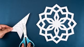 How to make Snowflakes out of paper  Christmas Ornaments  Paper Snowflake #49