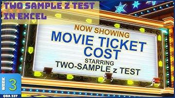 Two Sample z Test in Excel