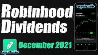 $1750 Monthly Dividends - DIVIDEND REVIEW!  | Robinhood December 2021