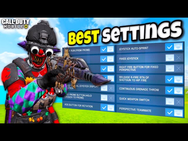 Best Settings for COD Mobile ☆ Play Like a Pro Now