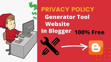 How to make Privacy Policy Generator Tool In Blogger (Free) Privacy Policy Page Generator For  Blog.