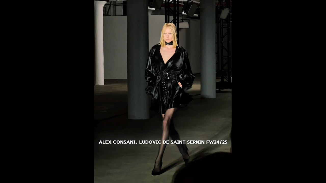Pure presence on the runway | alex consani fw24/25 