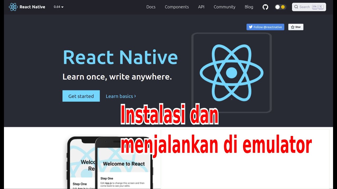 REACT NATIVE TUTORIAL #2 - Struktur file dan menjalankan aplikasi di ...