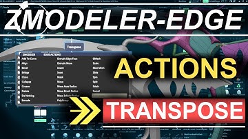 ZBrush - ZModeler Edge(Actions) - "Transpose"