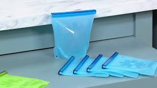 Cook's Essentials S/5 Silicone Steam & Store Food Bags on QVC