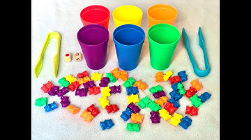 Sorting Colors / Numbers and Counting / Fine Motor Skills Activity