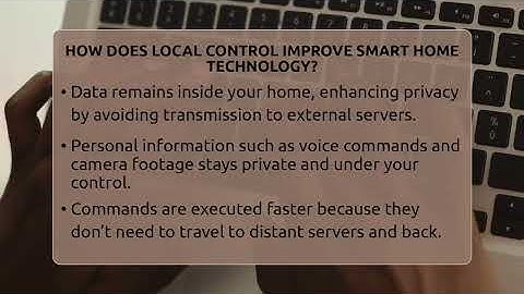 How Does Local Control Improve Smart Home Technology? - Talking Tech Trends
