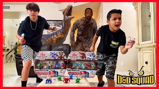 BAKUGAN EXPERIMENT GONE WRONG | ZOMBIES and DINOSAURS | D&D SQUAD