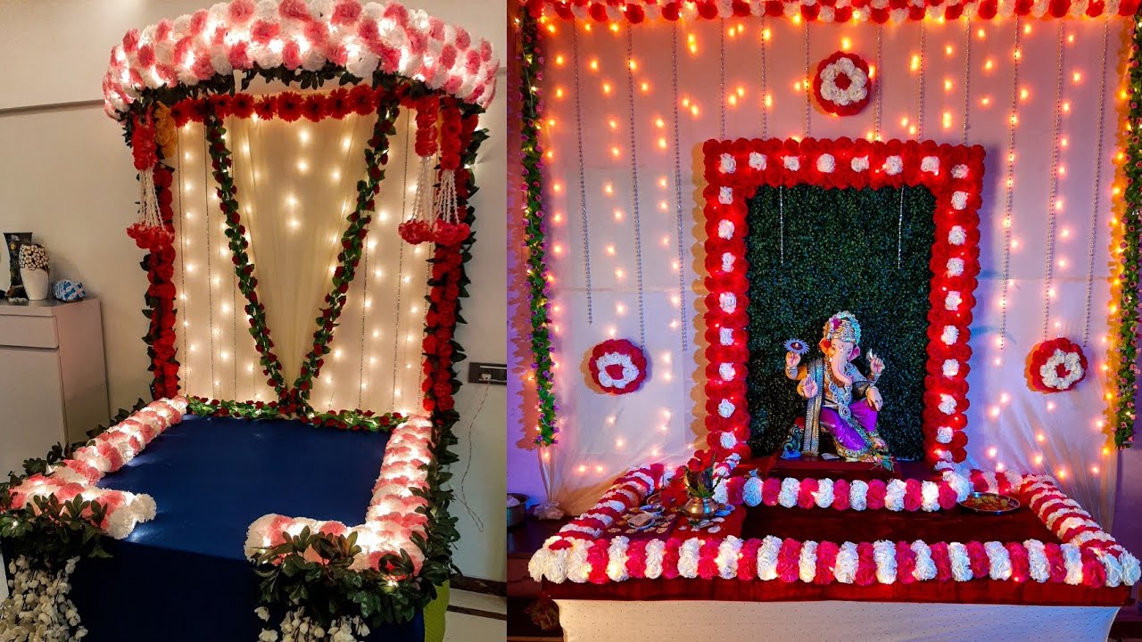 GANPATI DECORATION Decoration for Home Ganpati3 Decoration in 1