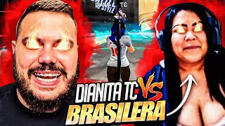 DIANA TC VUELVE AL FREE FIRE!! 😍 Y SE ENFRENTA A ESTA JUGADORA BRASILEÑA 🇧🇷 EN MI TORNEO DE PVPS!!