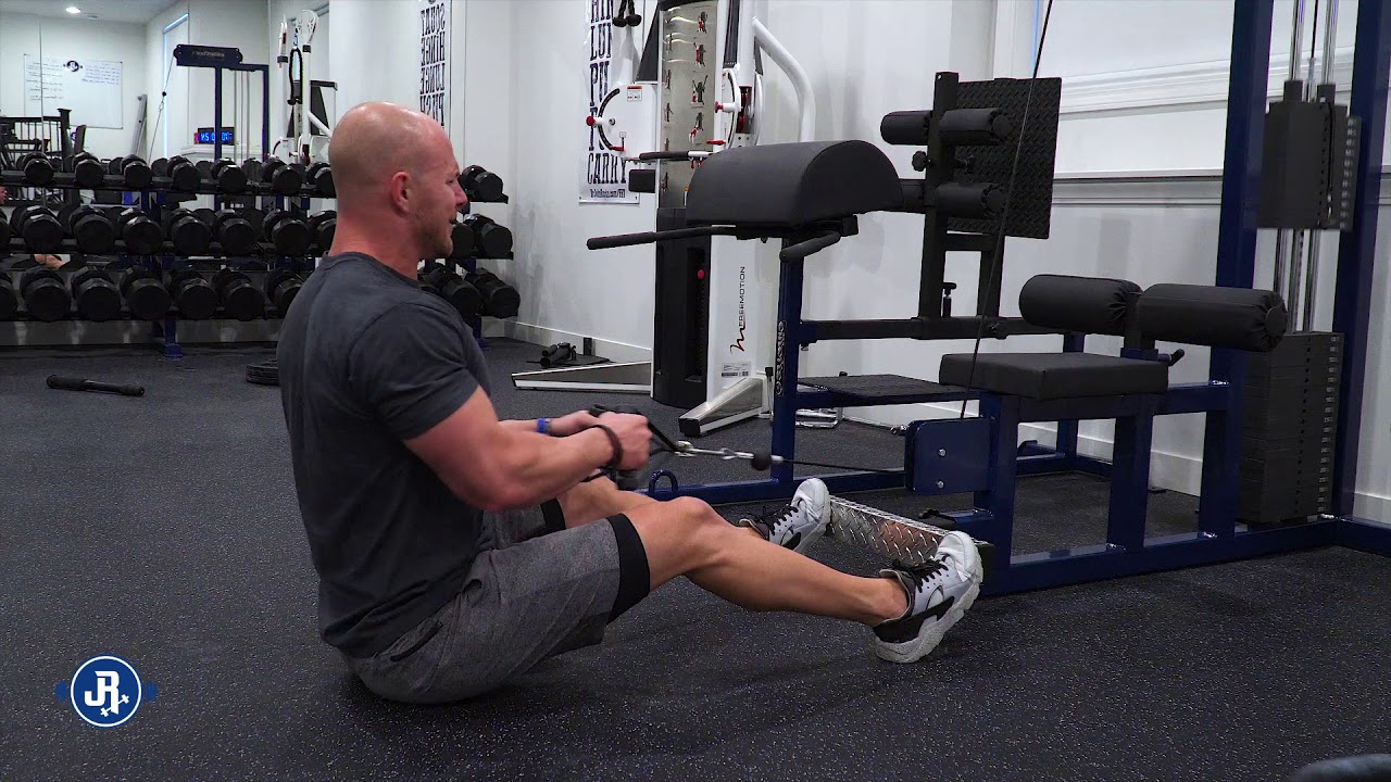 Low Cable Row 1.5 reps YouTube