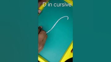 Writing D in cursive on the slate. #handwriting #cursivewriting #english #calligraphy #alphabets