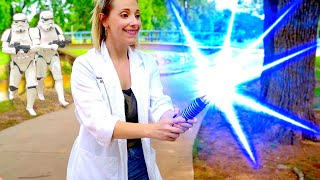 World's LONGEST Lightsaber + Lightsaber HACKS