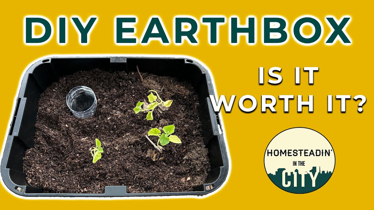 Make a DIY EARTHBOX for Garden - YouTube