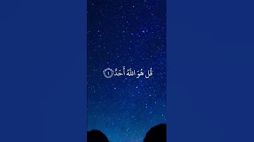 سورة الإخلاص #القرآن_الكريم #القران_الكريم #تلاوات #تلاوة_خاشعة #تلاوة_هادئة #اسلام #اسلاميات