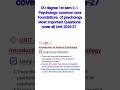 OU Degree 1st Sem B.APsychology– Common Core(Foundations of Psychology)Most Imp Q|All Units |2026–27