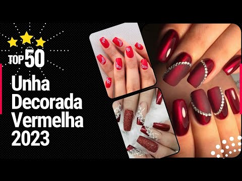 Red Decorated Nail 2023 - Vea aquí más de 80 modelos de nail art rojos para  inspirarse