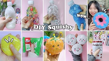 🧀💦🍉🍩DIY SQUISHY 🍓🍩 Squishy khổng lồ 🌳Squishy chai nước 💦Trend Tiktok và cái kết //Liam Channel #diy