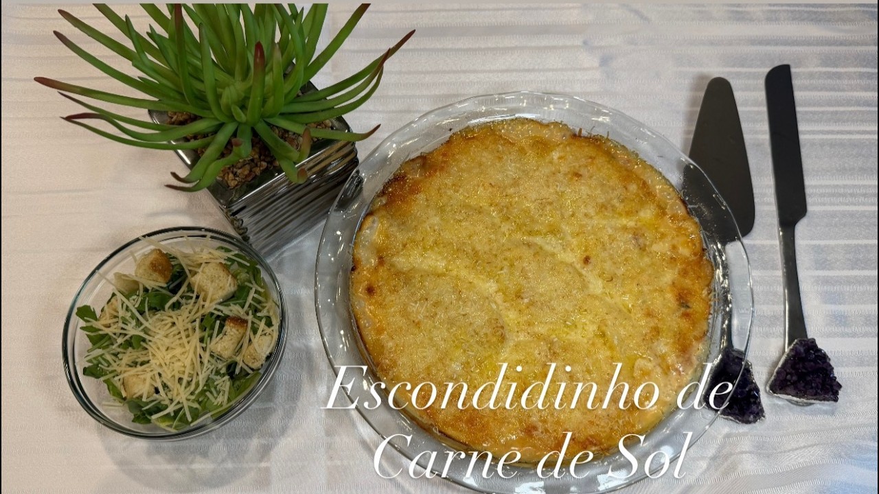 ESCONDIDINHO DE CARNE SECA CREMOSO QUE DERRETE NA BOCA 🤤🥔