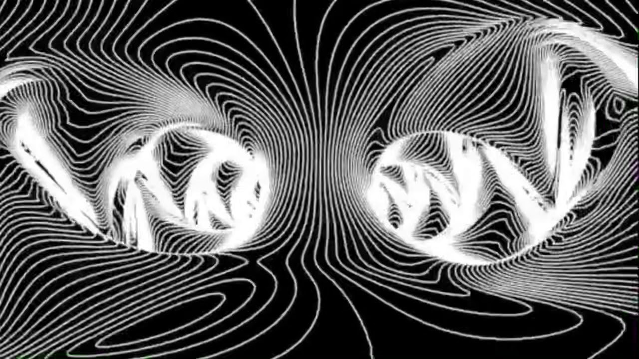 Генеративный транс. Движущая картина. Анимация абстракция. Фракталы черно белые. Анимированные оптические иллюзии.