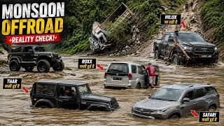 Group off-road turned into a Recovery Mission | Hilux, Roxx, Safari, Thar 2020, Gypsy, Modified Thar